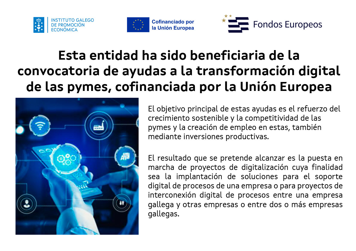 Cartel de la subvención europea